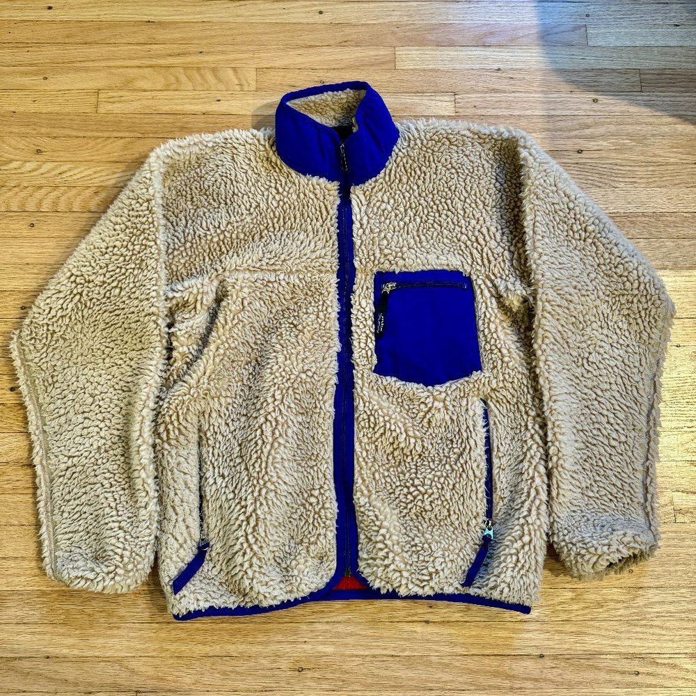 Patagonia FW 2000 Deep Pile Retro Fleece Jacket Oatmeal - S